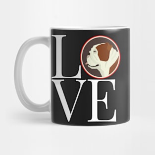 Love Bulldog Square Mug